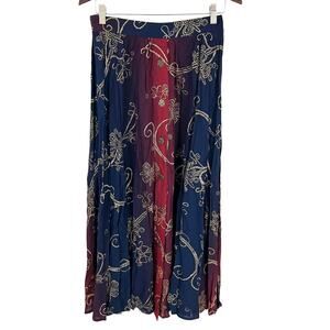 Carol Little Skirt Vintage Ombre Floral Rope Size 12 NEW Fairy Festival